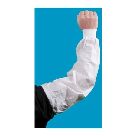 Keystone Safety KeyGuard Knit Wrist Sleeve, White, 22in x 9in, 100/Case AG-KG-22-KW